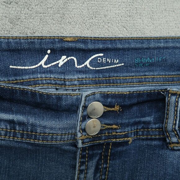 International Concepts Jeans Women's Size 6 Blue Low-Rise Skinny Leg 30" Inseam - Picture 12 of 15